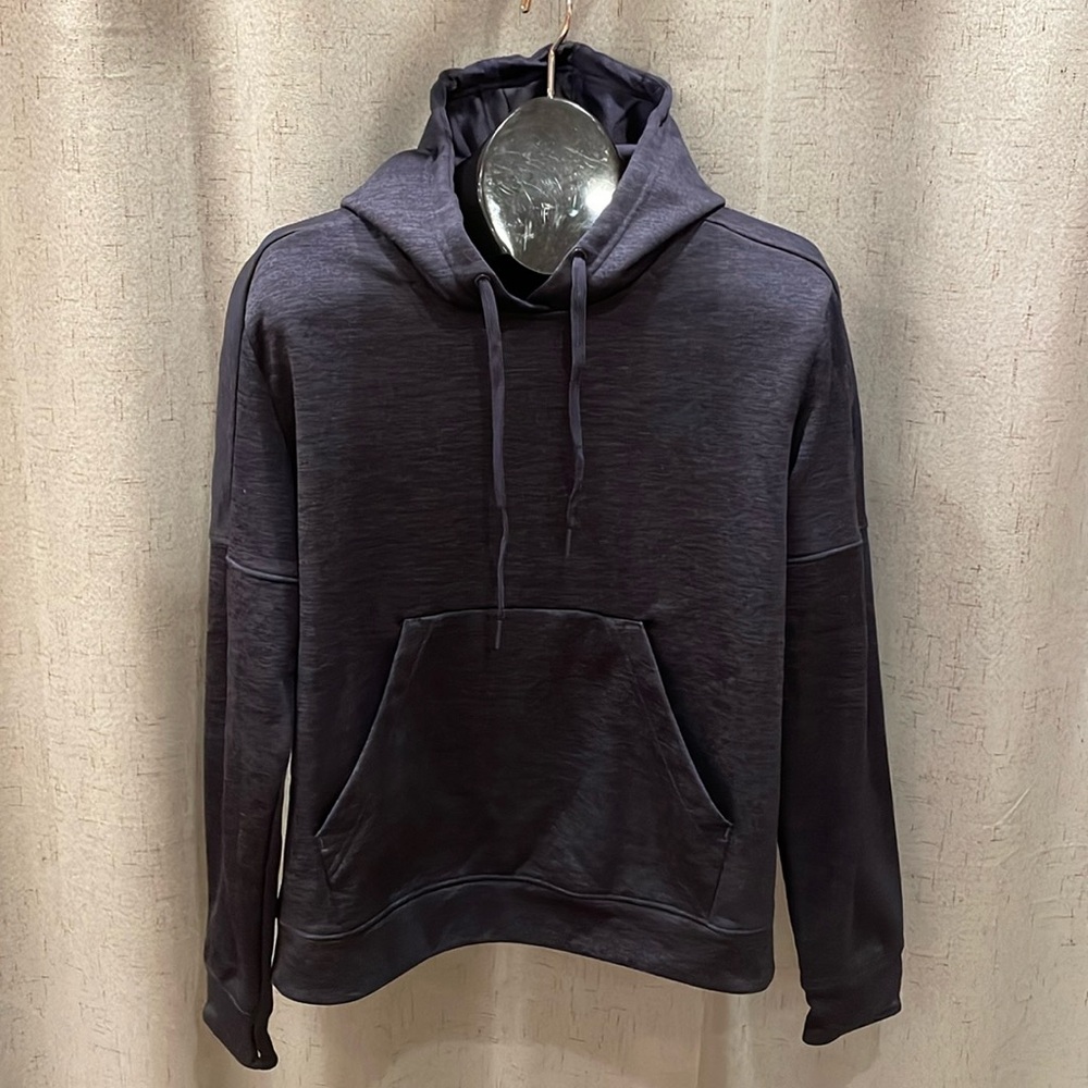Adidas Navy Blue Hooded Sweatshirt Size Medium